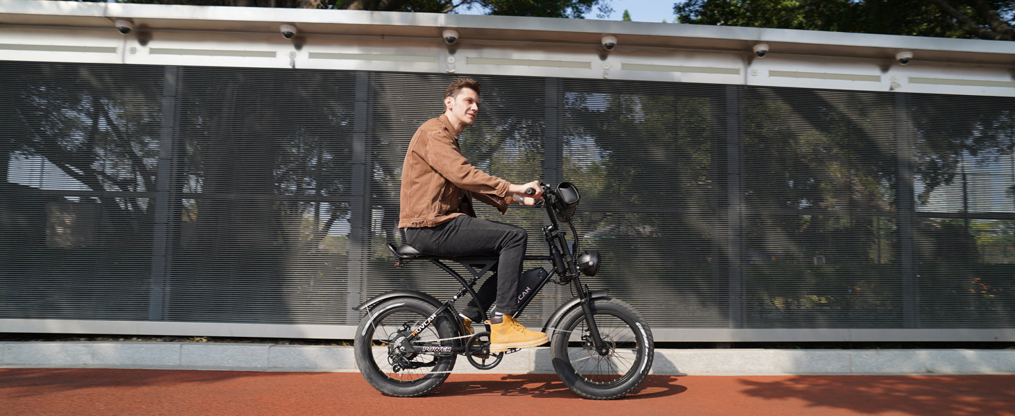 V60 PRO Fat Tire Electric Bikes 1000W motor 48V 18.2AH battery