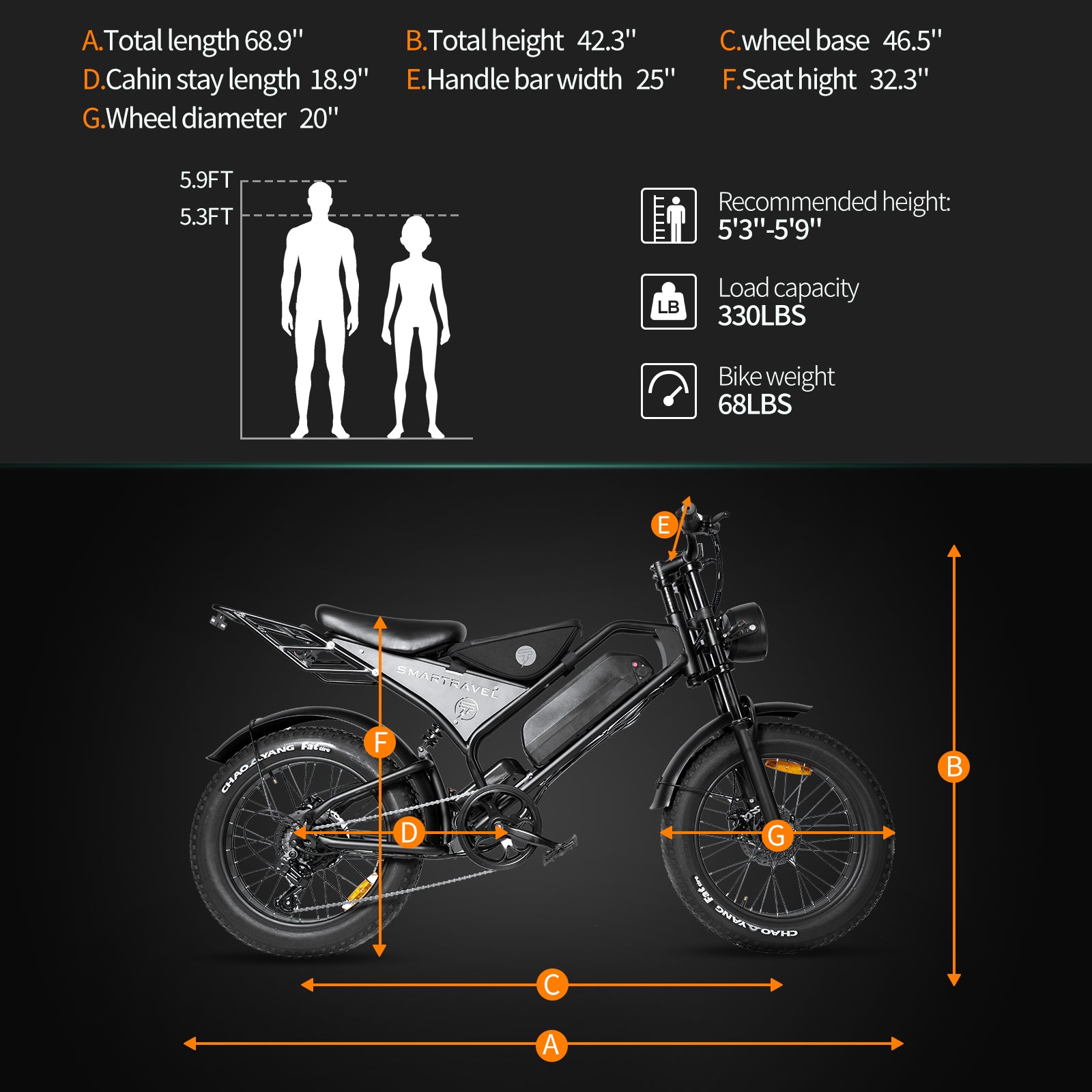 DK400Pro Trendy Fat Tire E-bike