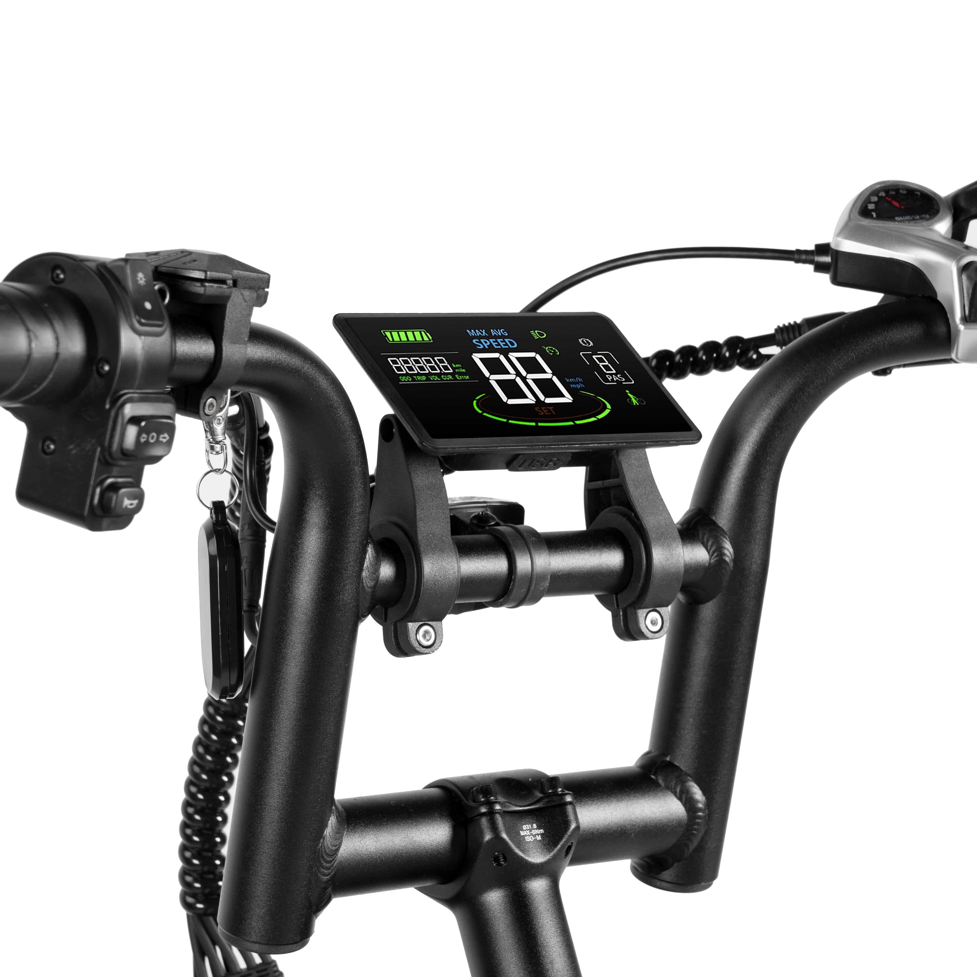 V20 Fat Tire Electric Bikes 1000W motor 48V 15.6AH battery