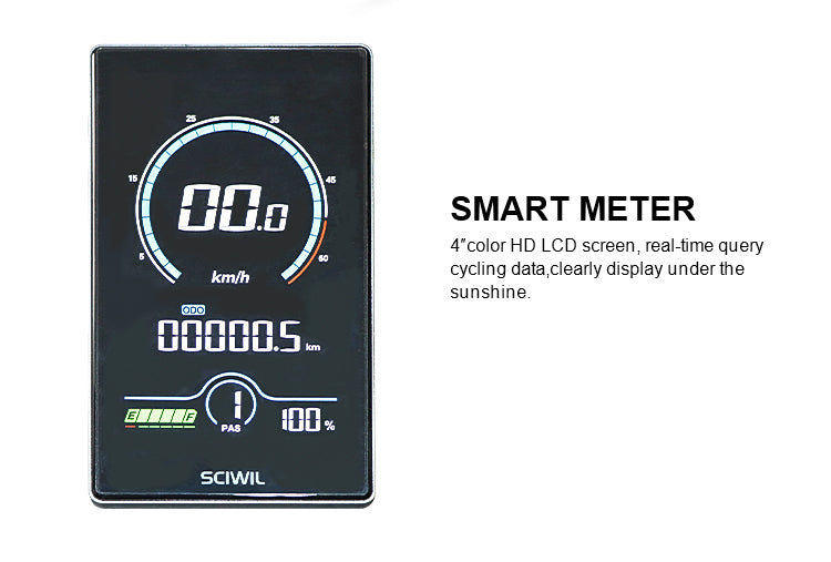 B57A Fat Tire Folding Electric Bike 750W Motor 48V 14Ah Battery