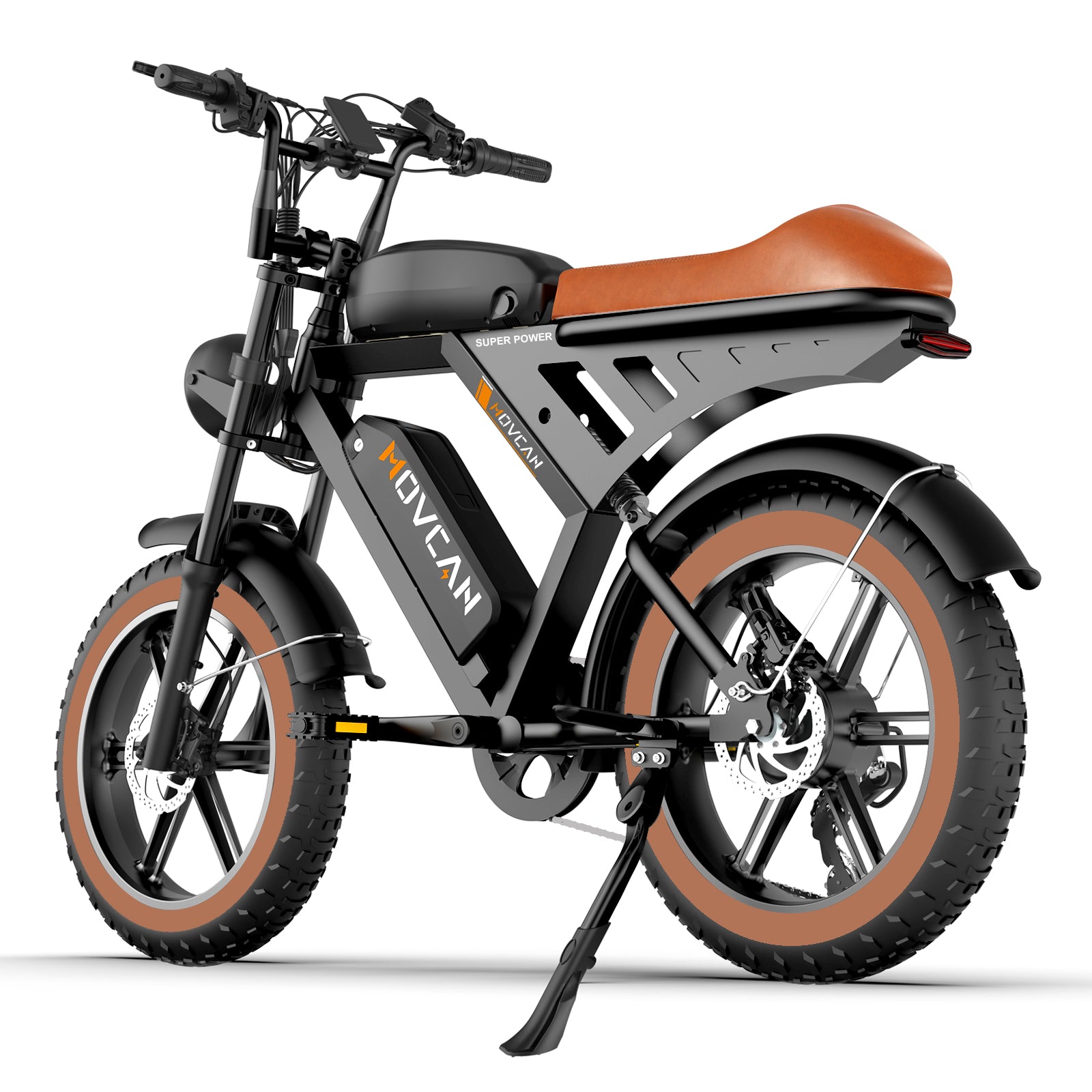 V30 MAX Fat Tire Electric Bikes 1500W motor 48V 15.6AH*2 battery